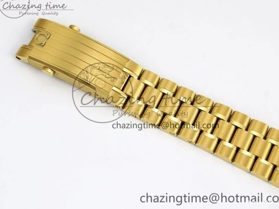 0204 Speedmaster YG RMF Best Edition YG Black Dial on YG Bracelet Lemania HW Durable 7725